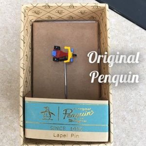 New in Box Original Penguin Tricycle Lapel Pen